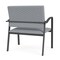 Lesro Newport Bariatric Chair Metal Frame, Charcoal, RS Fog Upholstery NP1401 - alternate 3